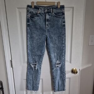 Express Faded Blue Denim Jeans